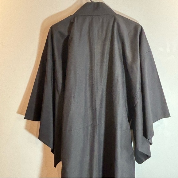 KIMONO Sz XL Pinstripe Lined  Made to Measure Wide Sleeves - Picture 8 of 9
